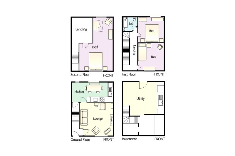Myrtle Cottage, Chapel Stile, Floorplan