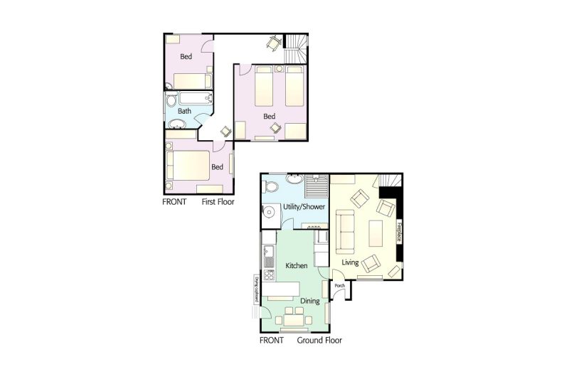 Priest End, Chapel Stile, Floorplan