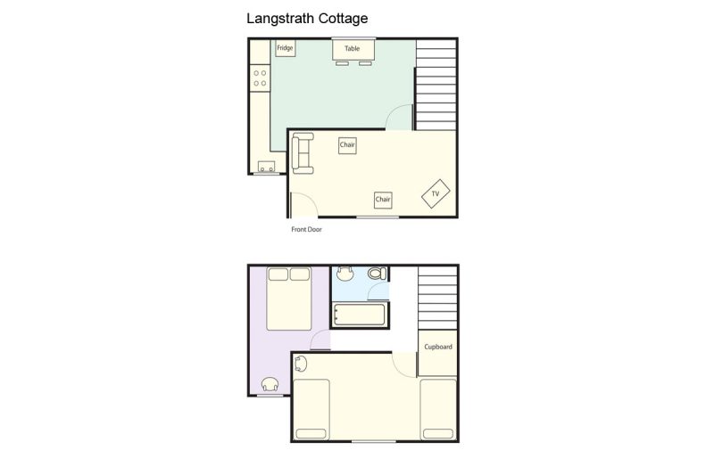Langstrath Cottage, Chapel Stile, Floorplan