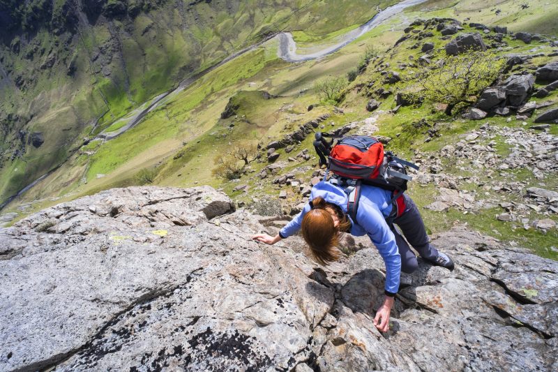 Climbing in the lake district